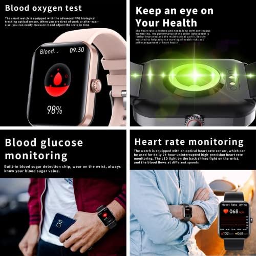 2023 New Blood Glucose Monitoring Smartwatch - FitnessTracking with Blood Pressure F57L Blood Oxygen Tracking - HeartRate Monitorl Calorie Step Counter Non-invasive BloodGlucose Test Smart Watch - Image 4