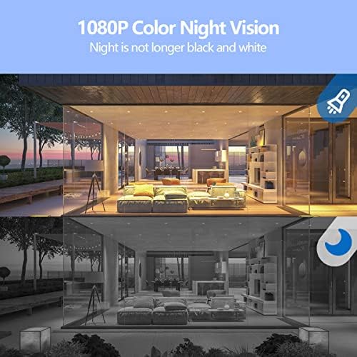 Security Cameras Wireless Outdoor 1080P Battery Powered WiFi Cameras Color Night Vision 2-Way Talk Motion Detection Spotlight/Siren for Home Security Cloud/SD Storage Waterproof indoor camera(2-Pack) - Image 2
