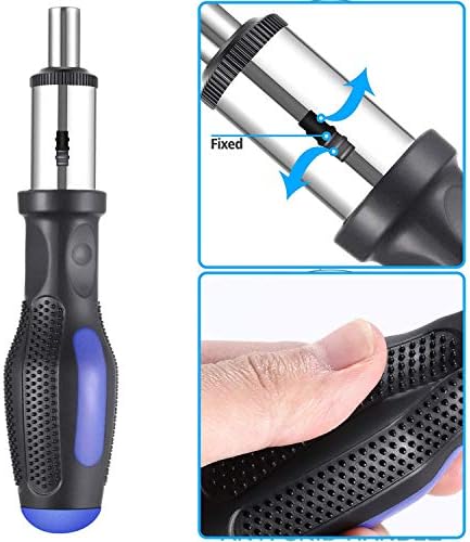 jar-owl 21V Tool Set with Drill, 350 in-lb Torque, 0-1350RMP Variable Speed, 10MM 3/8'' Keyless Chuck, 18+1 Clutch, 1.5Ah Li-Ion Battery & Charger for Home Tool Kit - Image 4