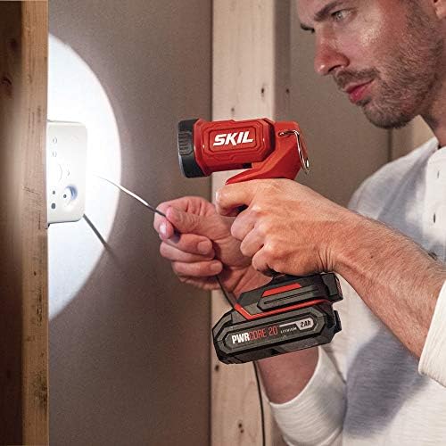 SKIL 20V 4-Tool Combo Kit: 20V Cordless Drill Driver Reciprocating Saw, Circular Saw and Spotlight, Includes Two 2.0Ah PWR CORE Lithium Batteries and One Charger - CB739701 - Image 9