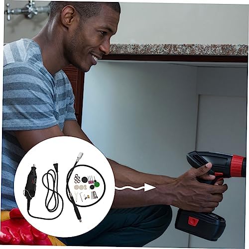 DOITOOL 1 Set Polisher Mini Hand Electric Drill Mini Multitool Rotary Tool for Sanding Polisher for Drill Cordless Polisher Drill Bit Kit Electric Jade Engraving Machine Household Grinder - Image 8