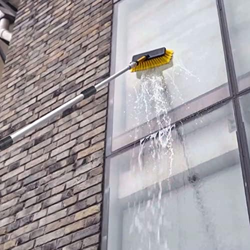 jOYjOB 24ft Pressure Washer Extension Wand with Brush Nozzle Tips Belt Harness and Gutter Cleaner, Commercial Grade Telescoping Power Washer Wand - Image 2