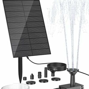 Biling Solar Fountain Pump, Solar Bird Bath Fountain Water Pump Outdoor with Tubing, Solar Fountain for Bird Bath, Garden Pond, Pool, Fish Tank,Backyard