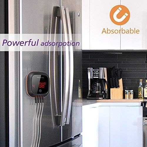 Inkbird IBT-4XS Bluetooth Wireless Grill BBQ Thermometer for Grilling with 4 Probes, Timer, Alarm,150 ft Barbecue Cooking Kitchen Food Meat Thermometer for Smoker, Oven, Drum - Image 5