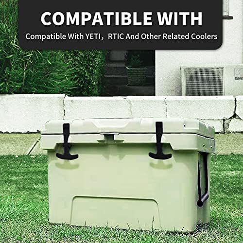 Olaismln Cooler Lid Latches Replacement Compatible with Yeti, RTIC and Other Related Coolers, T-Latches Made of Premium Hard Durable Rubber, Help Save Fingers/Knuckles（2 Pack） - Image 5