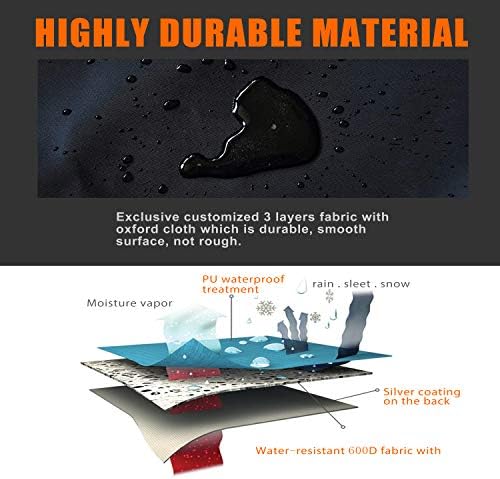 Aaaspark Rowing Machine Cover, Fitness Equipment Covers Protective Cover Dustproof Waterproof Cover Protective Cover and Resistant Durable Oxford Fabric Sports Rowing Machine Protective Cover - Image 4