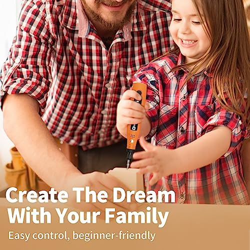 HARDELL Cordless Rotary Tool 3.7V, 3-Speed Mini Rotary Tool with 42 Rotary Tool Accessories, Rechargeable Power Rotary Tool Kit for Sanding, Drilling, Polishing, Engraving, Cleaning, DIY Crafts - Image 3