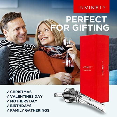 Wine Aerator Pourer by Invinety | All in one Diffuser, Decanter and Oxygenator | Enhance Wine Flavors with a Smoother Finish | Premium Aerating Decanter Spout (1) - Image 5