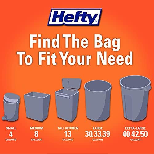 Hefty Ultra Strong Tall Kitchen Trash Bags, Clean Burst Scent, 13 Gallon, 40 Count - Image 7