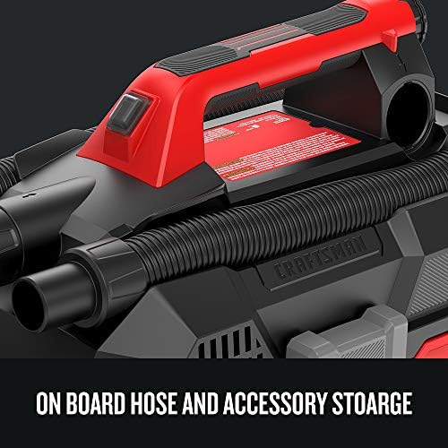 CRAFTSMAN V20 Cordless Vacuum Cleaner, Shop Vac Wet/Dry, 2 Gallon, 7ft Hose, Bare Tool Only (CMCV002B) - Image 6