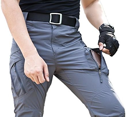 TACVASEN Men's Outdoor Quick Dry Water Repellent Assault Cargo Military Hiking Pants with 8 Pockets - Image 3
