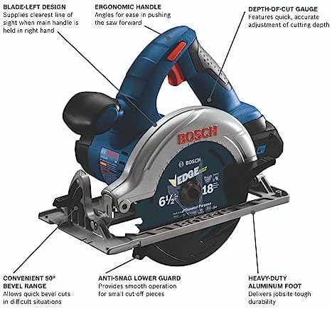 BOSCH GXL18V-901B25 18V 9-Tool Combo Kit 2-In-1 Bit/Socket Impact Driver, Hammer Drill/Driver, Recip Saw, Circ Saw, Oscillating Tool, Angle Grinder, Vacuum, Worklight, (2) CORE18V 4 Ah Batteries - Image 8