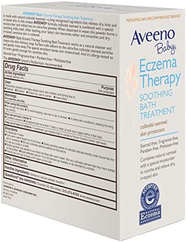 Aveeno Baby Eczema Therapy Soothing Bath Treatment for Relief of Dry, Itchy and Irritated Skin, Made with Soothing Natural Colloidal Oatmeal, 5 ct. - Image 7