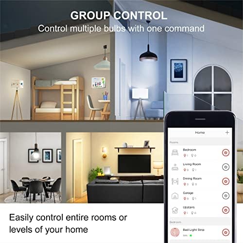 Sengled Zigbee Smart Bulbs, Tunable White 2700K~6500K, Hub Required, Dimmable via Wall Switch, Works with SmartThings and Echo Plus with Built-in Hub, Daylight A19 E26, Voice & APP Control, 4 Pack - Image 8