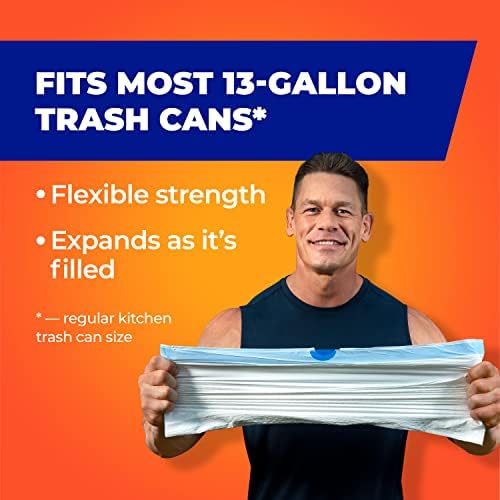 Hefty Ultra Strong Tall Kitchen Trash Bags, Clean Burst Scent, 13 Gallon, 40 Count - Image 6