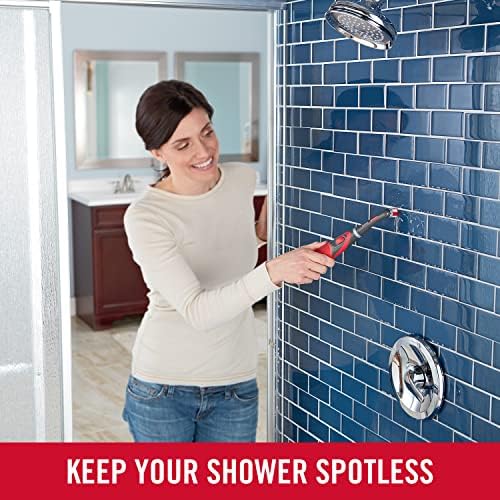 Rubbermaid Reveal Cordless Battery Power Scrubber, Gray/Red, Multi-Purpose Scrub Brush Cleaner for Grout/Tile/Bathroom/Shower/Bathtub, Water Resistant, Lightweight, Ergonomic Grip (1839685) - Image 8