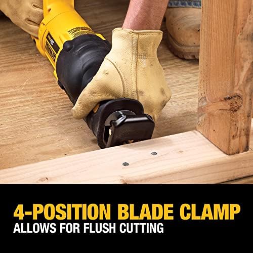 DEWALT 20V MAX Reciprocating Saw, 3,000 Strokes Per Minute, Variable Speed Trigger, Bare Tool Only (DCS380B), Black/Clear - Image 3