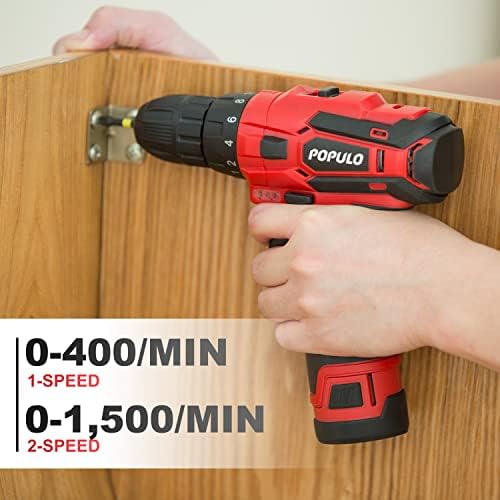 12V Cordless Power Tool Combo Kits, 3-1/2" Brushless Electric Mini Chainsaw, 3/8" Power Drill Driver, 1/4" Impact Driver Set with 2Pcs 2.0Ah Lithium Batteries for Household Projects and DIY (3-Tool) - Image 4