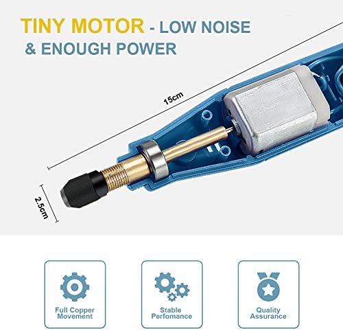 KeShi Cordless Rotary Tool, Upgraded 3.7V USB Rechargeable Rotary Tool Kit with 42pcs Accessories, 3-Speed Multi-Purpose Mini Power Tool for Sanding, Drilling, Polishing, Engraving, DIY Projects - Image 4