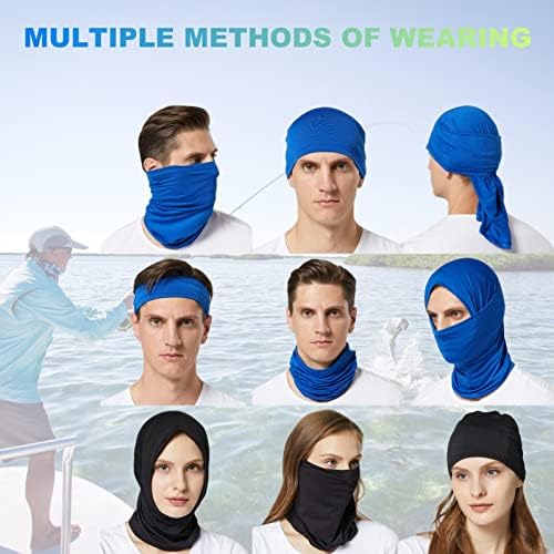 6 Pack Neck Gaiter Balaclava Bandana Gator Face Mask Scart Cover Breathable Sun Protection Headwear for Men Women - Image 5