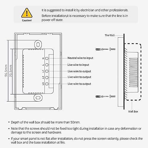 Tuya Smart Home Central Control Panel US 4 inches Wall Mount Multi-Functional Panel Built in Wireless Zigbee Hub Smart Life (White) - Image 8