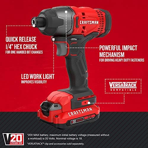 CRAFTSMAN V20 MAX Power Tool Combo Kit, 7-Tool Cordless Power Tool Set (CMCK700D2AM) - Image 3