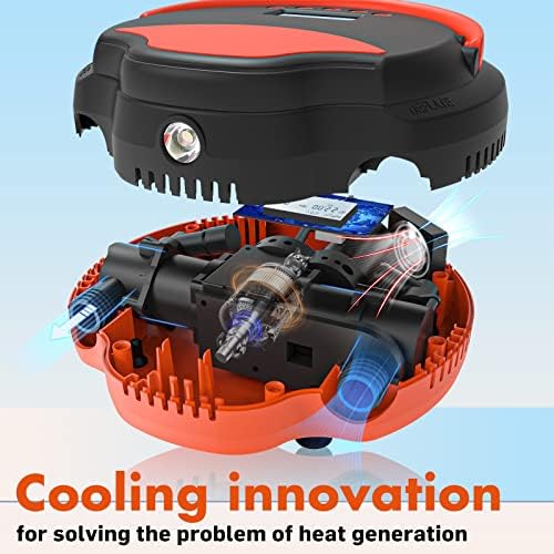 22PSI Electric Paddle Board Pump - High Pressure SUP Pump Inflation & Deflation Dual-Use with Pressure Monitoring, Auto-Off Feature, 12V DC Car Connector for Paddleboard, Inflatable Tent, Boats, Pool - Image 3