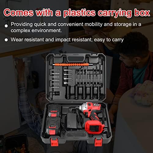 Electric drill,ERYUE Household 2in1 21V Electric Drill Electric Wrench Set Rotation Ways Adjustment High Torque Power Tool Practical Installation Device - Image 6