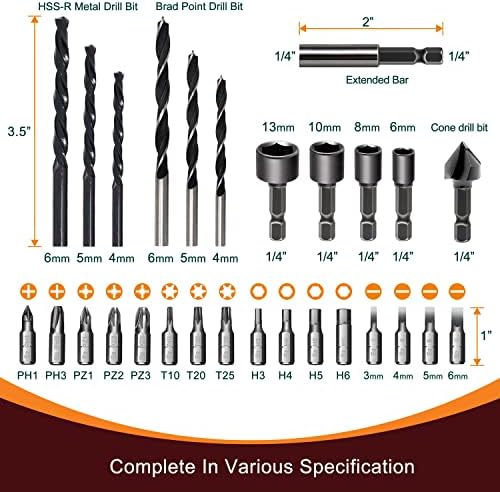 Toolman Led Lithium-ion Cordless Power Drill driver Kit 20V with Drill Set 30 pcs for Heavy Duty ZTP009 - Image 4