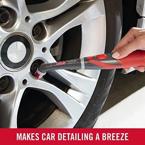 Rubbermaid Reveal Cordless Battery Power Scrubber, Gray/Red, Multi-Purpose Scrub Brush Cleaner for Grout/Tile/Bathroom/Shower/Bathtub, Water Resistant, Lightweight, Ergonomic Grip (1839685) - Image 11