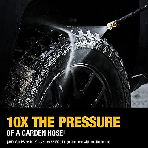 DEWALT Cordless Pressure Washer, Power Cleaner, 550-PSI, 1.0 GPM, Tool Only (DCPW550B) - Image 9