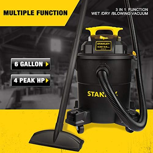 Stanley - SL18116P Wet/Dry Vacuum, 6 Gallon, 4 Horsepower Black - Image 4