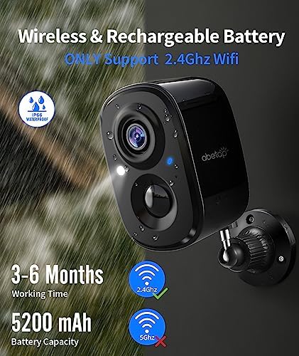 Wireless Outdoor Security Camera Kit, 1080P Outdoor Camera w/ Color Night Vision, AI & PIR Motion Detection, Easy to Install, 2-Way Talk, Cloud/SD, Battery Powered Security Camera Set for Home, Black - Image 5