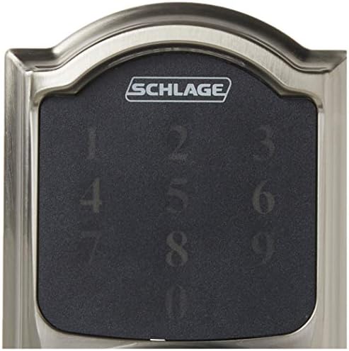 SCHLAGE Z-Wave Connect Camelot Touchscreen Deadbolt with Built-In Alarm, Satin Nickel, BE469 CAM 619, Works with Alexa via SmartThings, Wink or Iris - Image 5