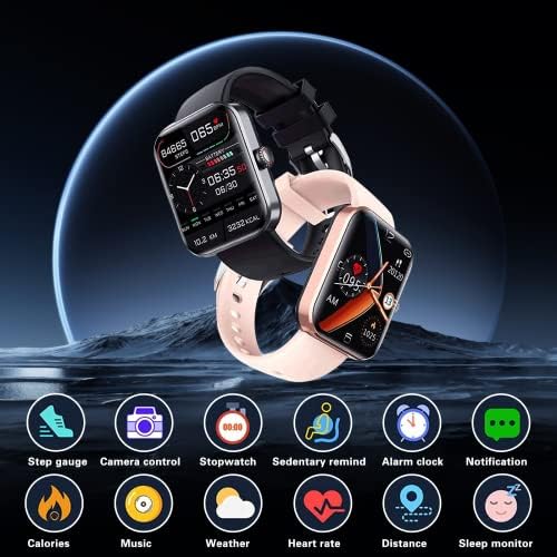 2023 New Blood Glucose Monitoring Smartwatch - FitnessTracking with Blood Pressure F57L Blood Oxygen Tracking - HeartRate Monitorl Calorie Step Counter Non-invasive BloodGlucose Test Smart Watch - Image 3