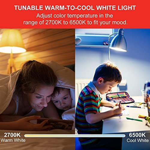 Sengled Zigbee Smart Bulbs, Tunable White 2700K~6500K, Hub Required, Dimmable via Wall Switch, Works with SmartThings and Echo Plus with Built-in Hub, Daylight A19 E26, Voice & APP Control, 4 Pack - Image 7
