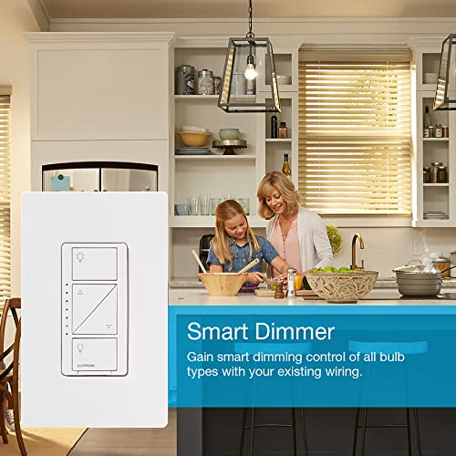 Lutron Caseta Smart Lighting Dimmer Switch for Wall and Ceiling Lights | PD-6WCL-WH | White - Image 7