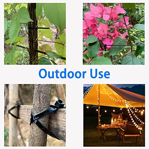 Cable Zip Ties 100 Pack Black Nylon Heavy Duty 12 Inch Plastic Wire Ties With 120lbs Tensile Strength, Self-Locking UV Resistant ZipTies for Indoor Outdoor DIY Workshop Use, by Aumauve - Image 7