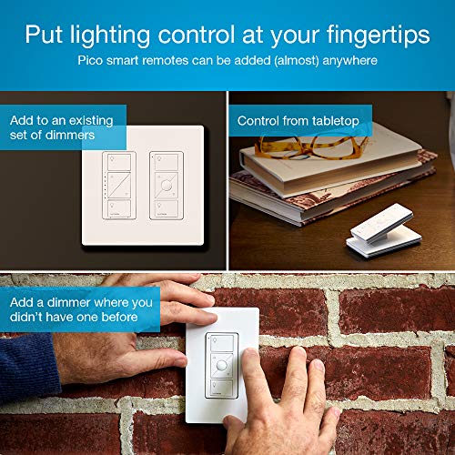 Lutron Caseta Deluxe Smart Dimmer Switch (2 Count) Kit with Caseta Smart Hub | Works with Alexa, Apple Home, Ring, Google Assistant | P-BDG-PKG2W-A | White - Image 9