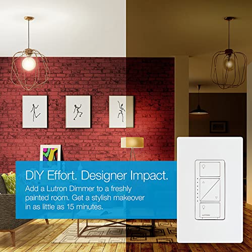 Lutron Caseta Smart Lighting Dimmer Switch for Wall and Ceiling Lights | PD-6WCL-WH | White - Image 8