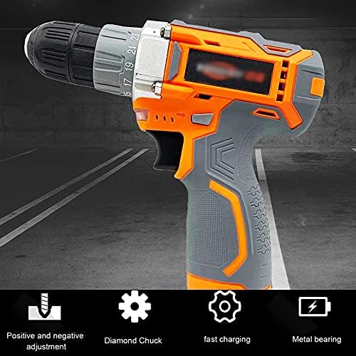 Multi-Purpose Woodworking Pistol Drill, 12v Lithium Electric Drill Rechargeable Hand Electric Drill Set Household Power Tools Lithium Battery Electric Wrench Impact Drill - Image 2