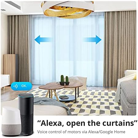 Zigbee Smart Curtains System, Easy Installation, Electric Motorized Splicing Curtain Track, Alexa/Google Home/Tuya APP Remote Control (3m (118")) - Image 6