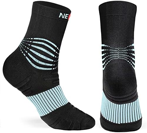 NEENCA Compression Socks, Medical Athletic Ankle Socks for Injury Recovery & Pain Relief, Sports Protection—1 Pair, 20-30 mmhg