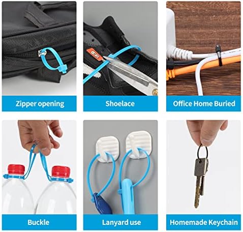 XINGO 100 PCS 12 inch Cable Zip Ties Heavy Duty,120 lbs Tensile Strength, Self-Locking Premium Nylon Zip Ties for Indoor and Outdoor Use (Sky Blue) - Image 6