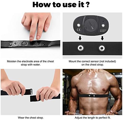 COOSPO Heart Rate Monitor Replacement Chest Strap,Replacement Heart Rate Monitor Soft Strap Compatible with Wahoo Tickr/Polar H7/Garmin HRM-Dual/moofit/XOSS/Power Labs/COOSPO - Image 3