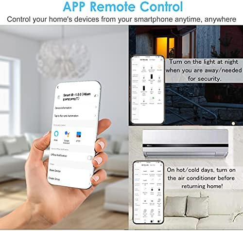 Remote Control,ERYUE WiFi Smart IR Remote Controller for Smart Home Compatible with Home Universal Intelligent App Remote Controller for Infrared Controlled Home Devices - Image 7