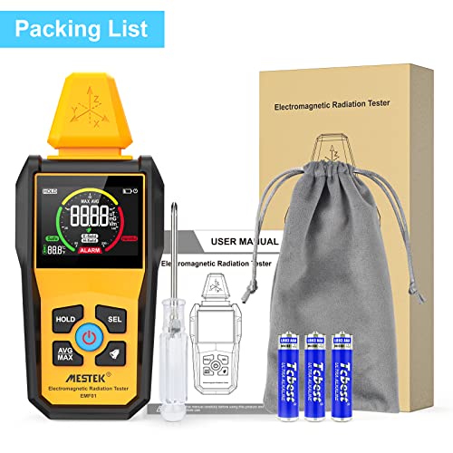 EMF Meter MESTEK Electromagnetic Field Radiation Detector Handheld Digital LCD EMF Reader, Temperature Detector,Tester for Home EMF Inspections, Office, Outdoor and Ghost Hunting - Image 9