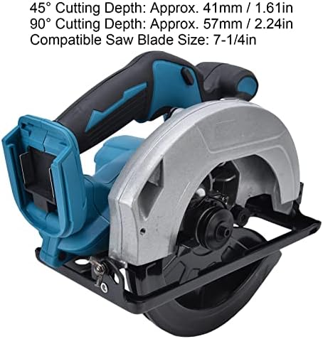 7?1/4in Circular Saw Stainless, Hand Circular Saw Lithium Circular Saw Steel PA6 Nylon Lithium Household Woodworking Saws for Wood - Image 6