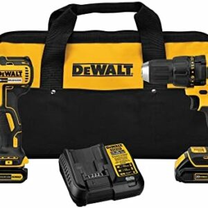 DEWALT 20V MAX Power Tool Combo Kit, Cordless Power Tool Set, 2-Tool with 2 Batteries and Charger Included (DCK277D2)