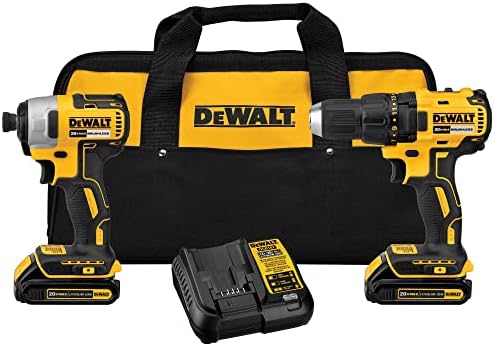 DEWALT 20V MAX Power Tool Combo Kit, Cordless Power Tool Set, 2-Tool with 2 Batteries and Charger Included (DCK277D2)